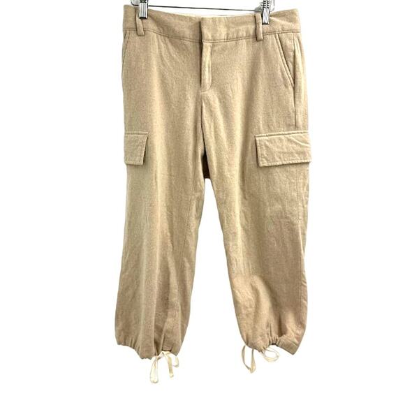 Banana Republic Women's Pants Tan Beige Size 2 Martin Fit Dress Pant Wool Blend - Picture 1 of 10